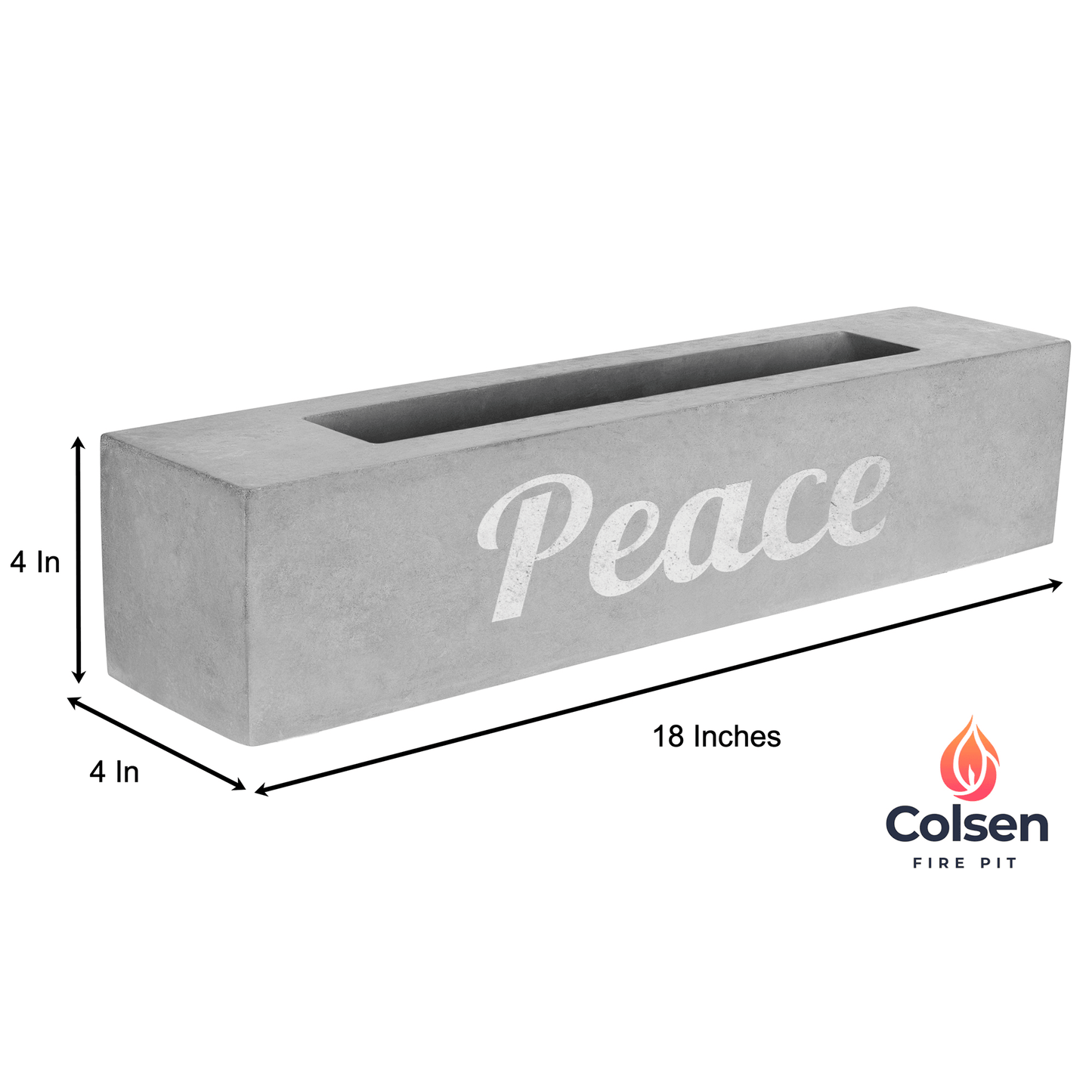 Customizable Rectangular Tabletop Fire Pit - Colsen Fire Pit